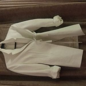 FAB Women's COS Boucle Creme Lined Blazer SZ.2